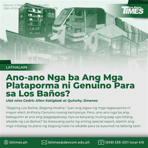ANO ANO ANG MGA PLATAPORMA NG ISANG .